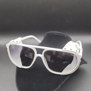 Lozza Zilo Cortina Sunglasses – White Frame Made in Italy Vintage Style Designer